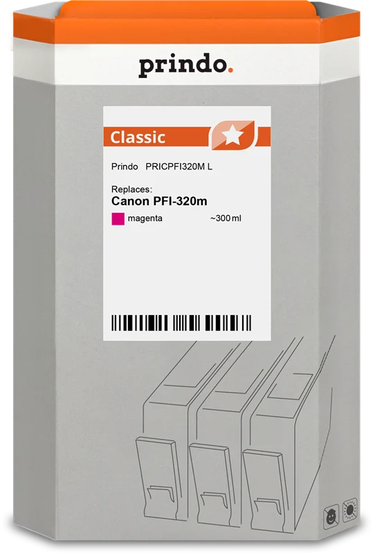 Prindo Classic L Druckerpatrone kompatibel mit Canon PFI-320m Magenta