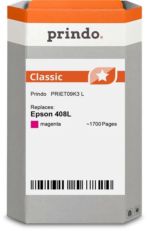 Prindo Classic L Druckerpatrone kompatibel mit Epson 408L Magenta