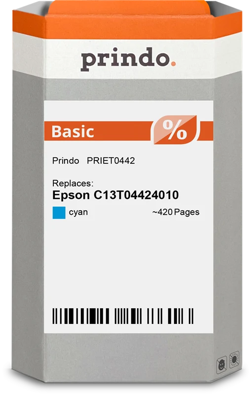 Prindo Basic Druckerpatrone kompatibel mit Epson T0442 Cyan
