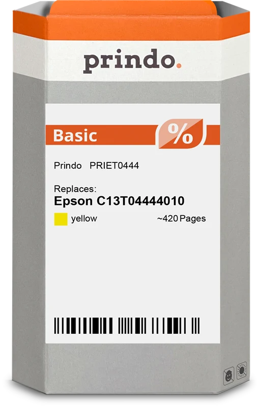 Prindo Basic Druckerpatrone kompatibel mit Epson T0444 Gelb