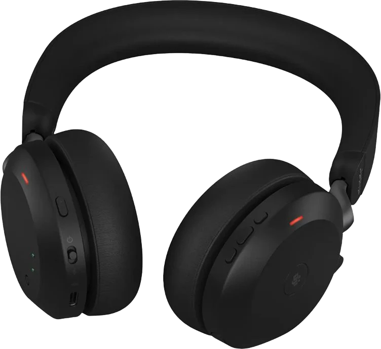 Jabra Evolve2 75 UC Duo Headset Schwarz