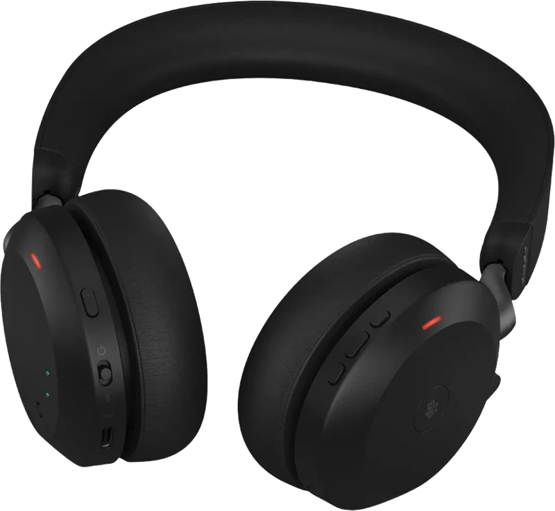 Jabra Evolve2 75 UC Duo Headset + Ladestation Schwarz