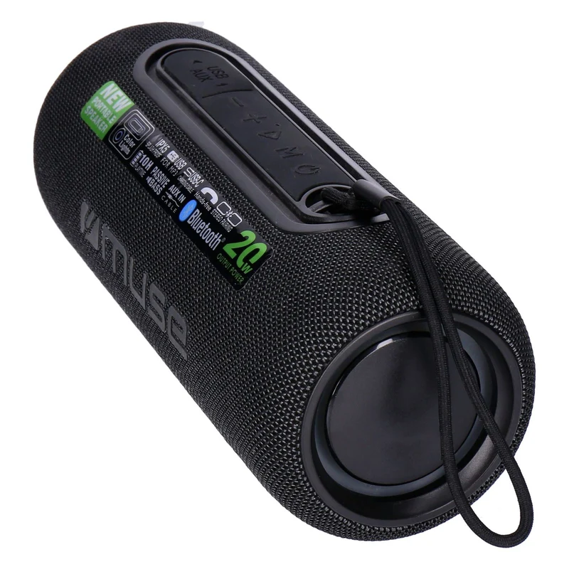 MUSE M-780 BT portabler Bluetooth Lautsprecher 20W RGB Schwarz