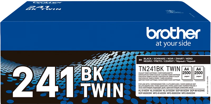 Brother TN-241BK TWIN Multipack Schwarz