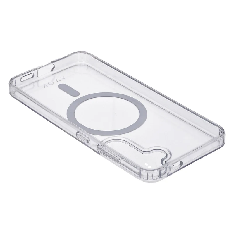 NOVA Crystal Mag Case Transparent passend für Samsung Galaxy S24 Magsafe kompatibel