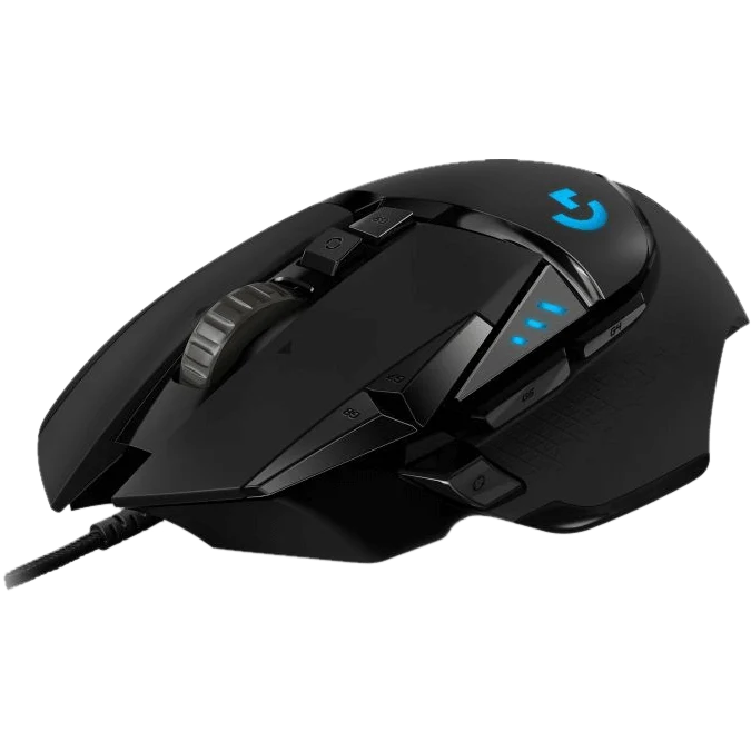 Logitech G502 Hero Maus Schwarz