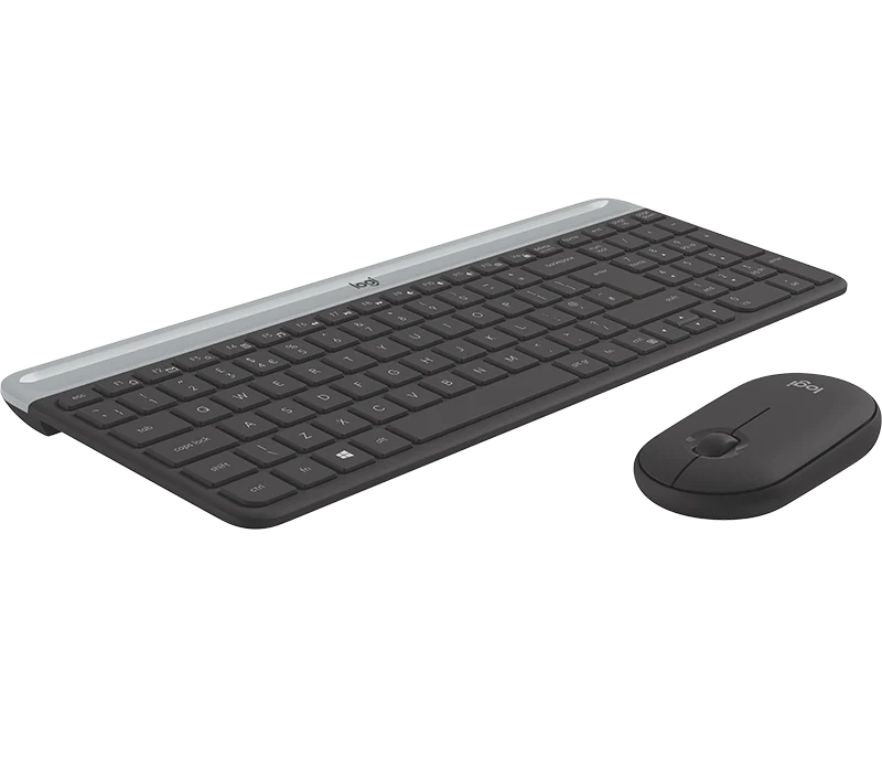 Logitech Slim Wireless Combo MK470 Graphitgrau