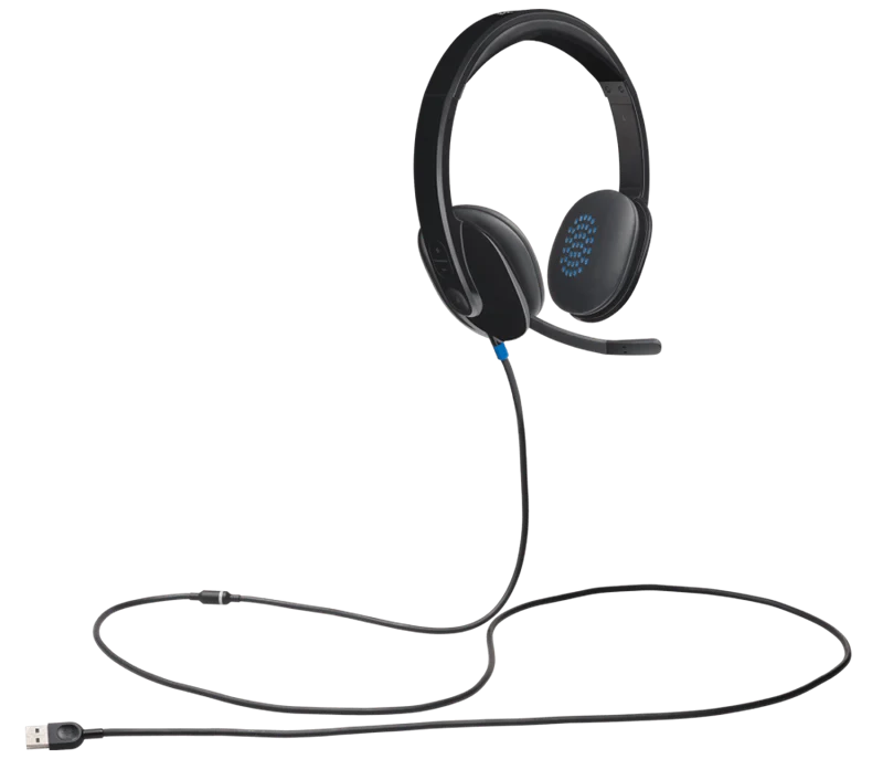 Logitech H540 USB-Headset Schwarz