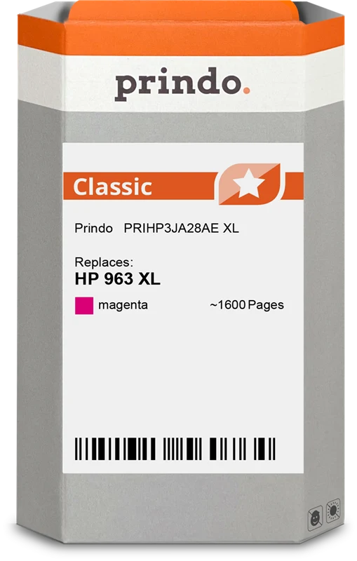 Prindo Classic XL Druckerpatrone kompatibel mit HP 963 XL Magenta