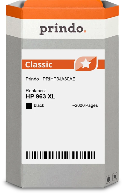 Prindo Classic XL Druckerpatrone kompatibel mit HP 963 XL Schwarz