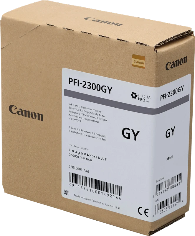 Canon PFI-2300gy Grau Druckerpatrone 5281C001
