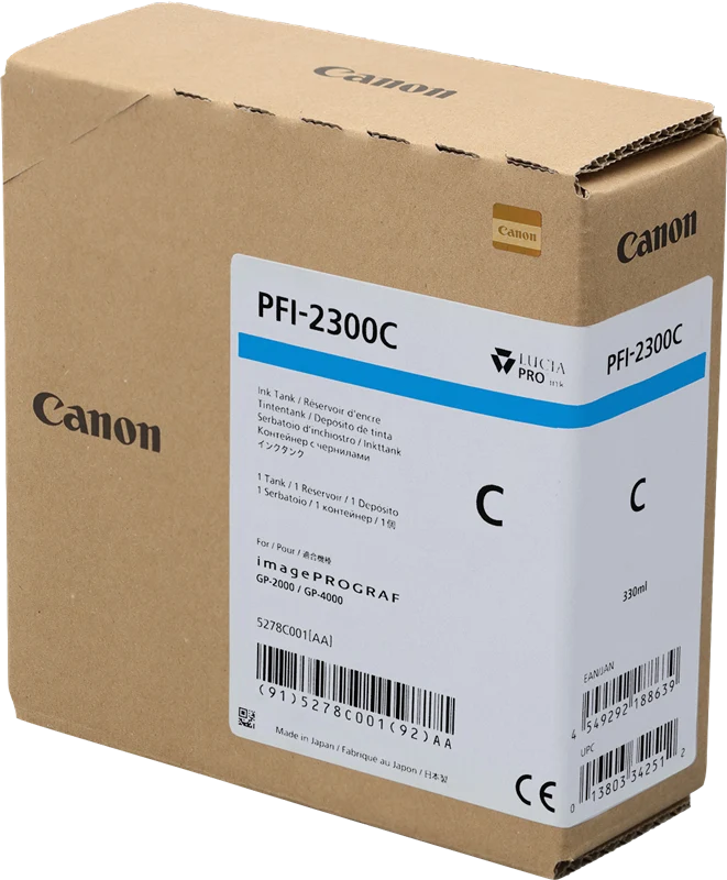 Canon PFI-2300c Cyan Druckerpatrone 5278C001