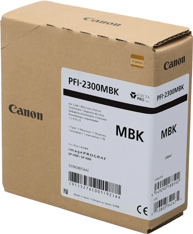 Canon PFI-2300mbk Schwarz (Matt) Druckerpatrone 5276C001