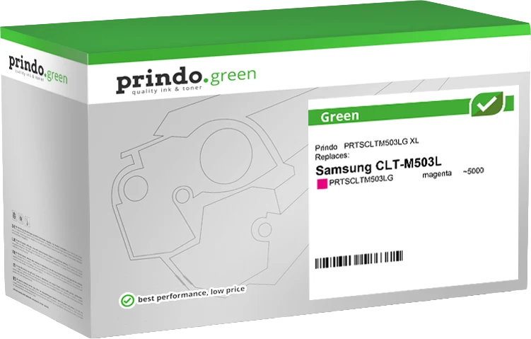 Prindo Green XL Toner kompatibel mit Samsung CLT-M503L Magenta