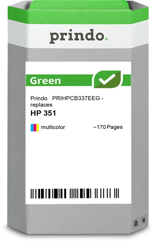 Prindo Green Druckerpatrone kompatibel mit HP 351 mehrere Farben