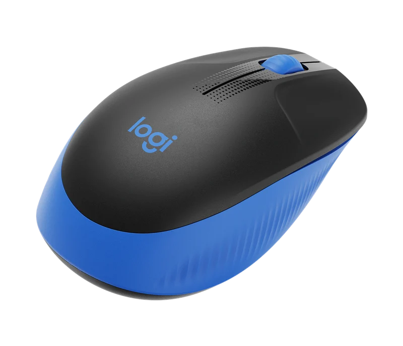 Logitech M190 Maus Schwarz / Blau