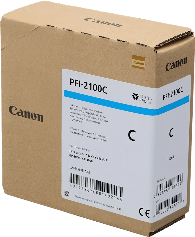 Canon PFI-2100c Cyan Druckerpatrone 5267C001