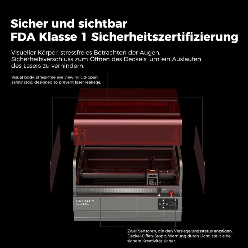 Creality Falcon 2 Pro geschlossener Laser-Gravierer