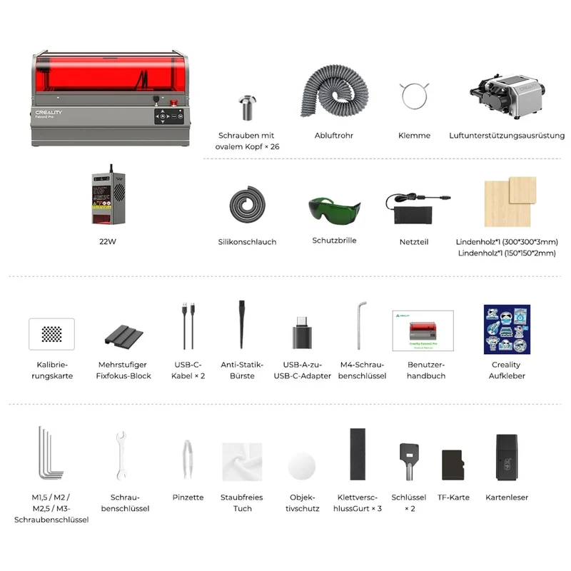 Creality Falcon 2 Pro geschlossener Laser-Gravierer