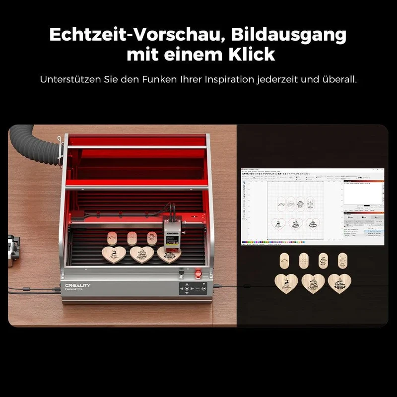 Creality Falcon 2 Pro geschlossener Laser-Gravierer