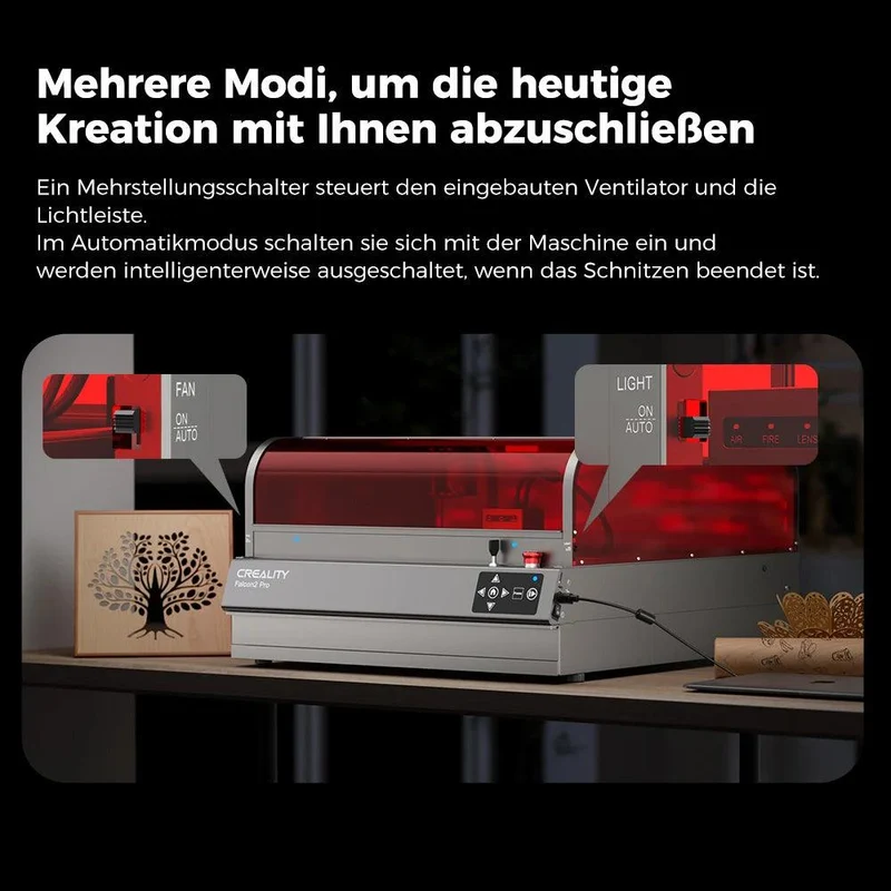 Creality Falcon 2 Pro geschlossener Laser-Gravierer