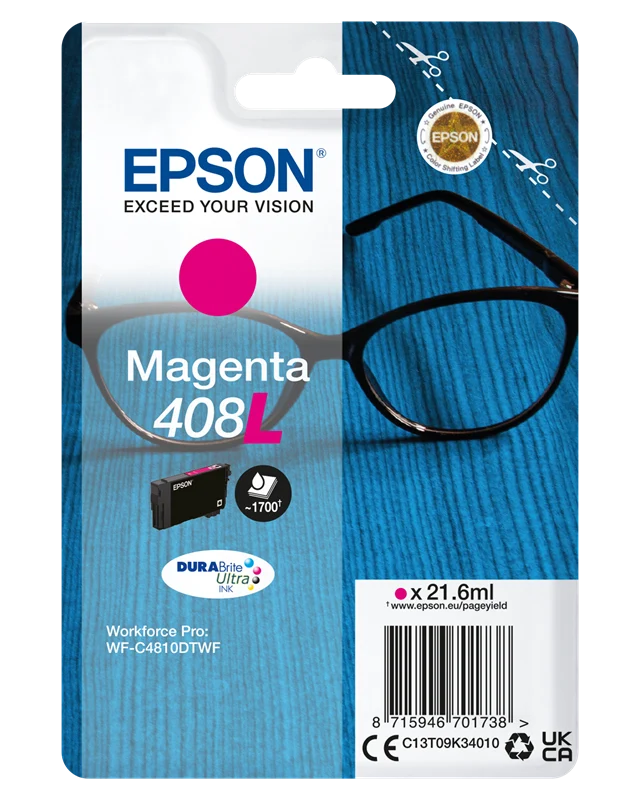 Epson 408L Magenta Druckerpatrone C13T09K34010