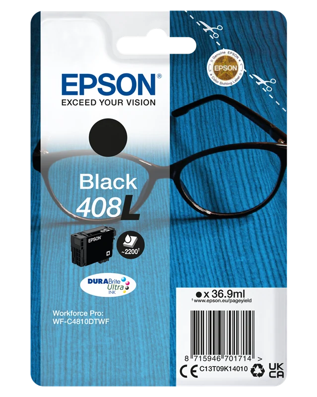 Epson 408L Schwarz Druckerpatrone C13T09K14010