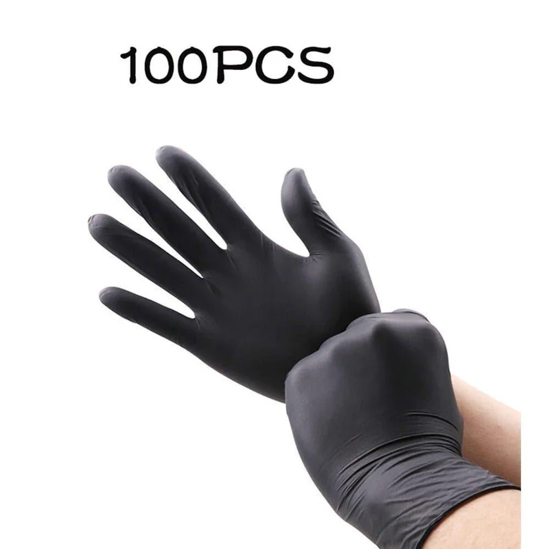 Nitril Einweghandschuhe 100 Stück schwarz
