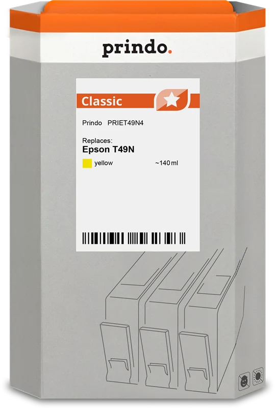 Prindo Classic Druckerpatrone kompatibel mit Epson T49N Gelb