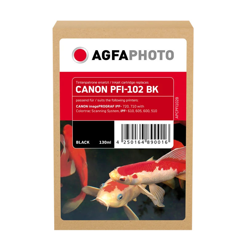 Agfa Photo Druckerpatrone kompatibel mit Canon PFI-102bk Schwarz