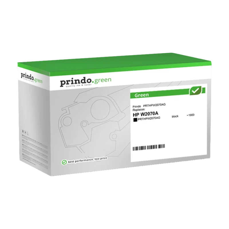 Prindo Green Toner kompatibel mit HP 117A Schwarz