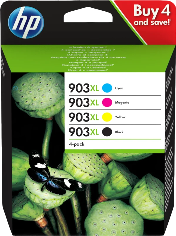 HP 903 XL Multipack Schwarz/Cyan/Magenta/Gelb
