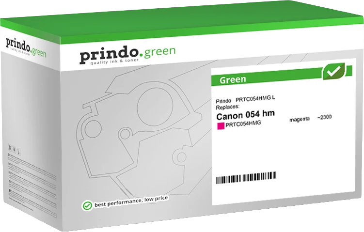 Prindo Green XL Toner kompatibel mit Canon 054hm Magenta