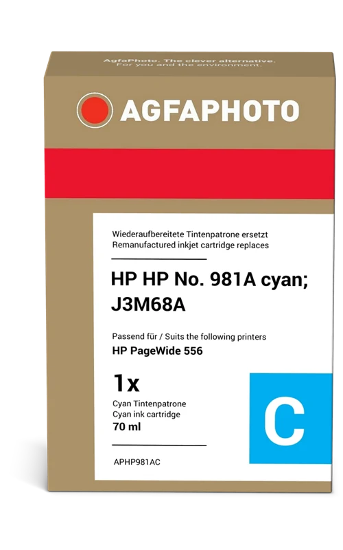 Agfa Photo Druckerpatrone kompatibel mit HP 981A Cyan