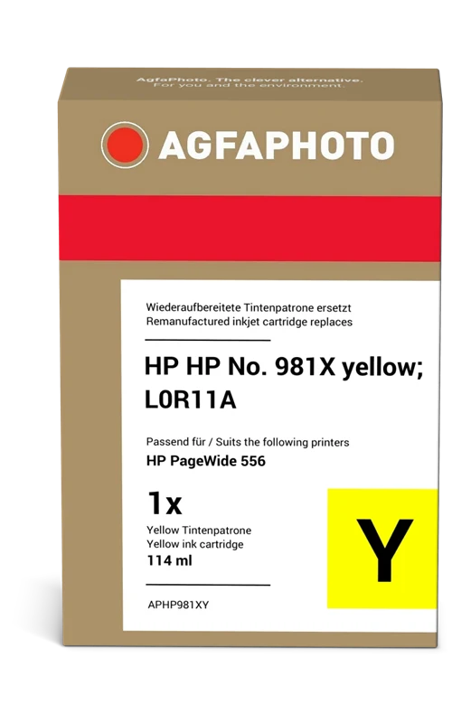 Agfa Photo XL Druckerpatrone kompatibel mit HP 981X Gelb