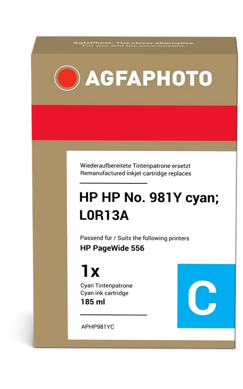 Agfa Photo XXL Druckerpatrone kompatibel mit HP 981Y Cyan