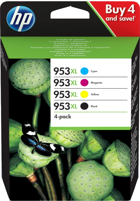 HP 953 XL Multipack Schwarz/Cyan/Magenta/Gelb