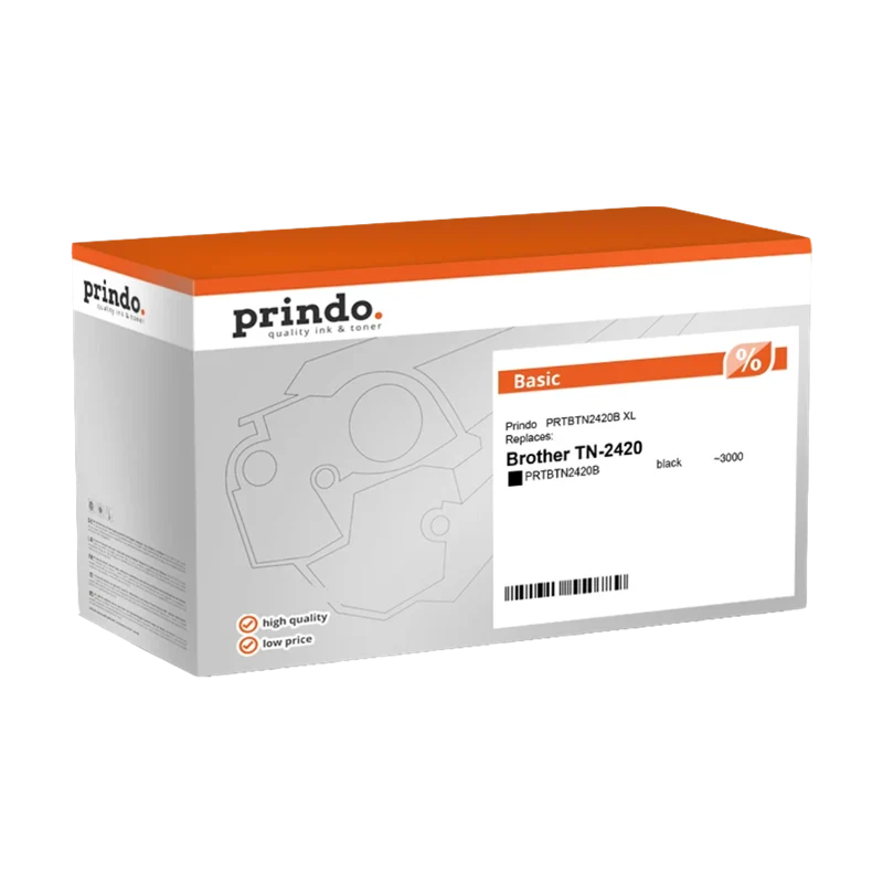 Prindo Basic Toner kompatibel mit Brother TN-2420 Schwarz