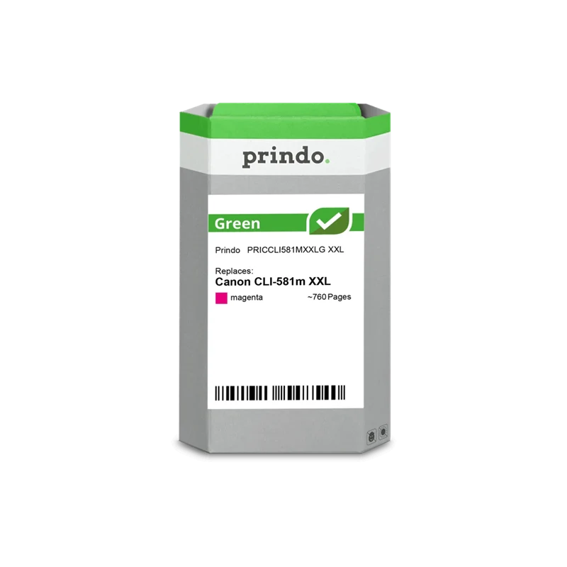 Prindo Green XXL Druckerpatrone kompatibel mit Canon CLI-581m XXL Magenta