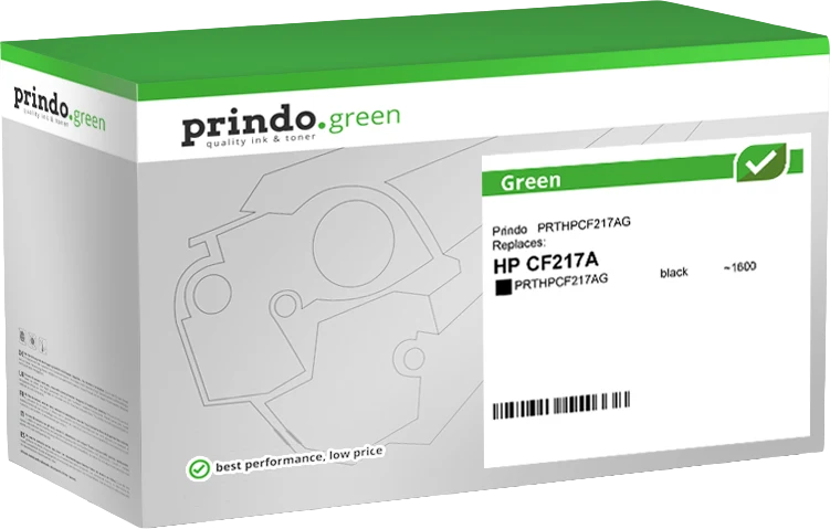 Prindo Green Toner kompatibel mit HP 17A Schwarz
