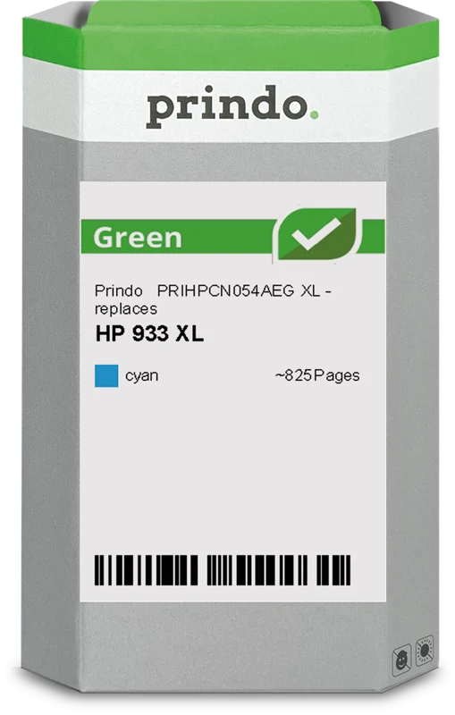 Prindo Green XL Druckerpatrone kompatibel mit HP 933 XL Cyan