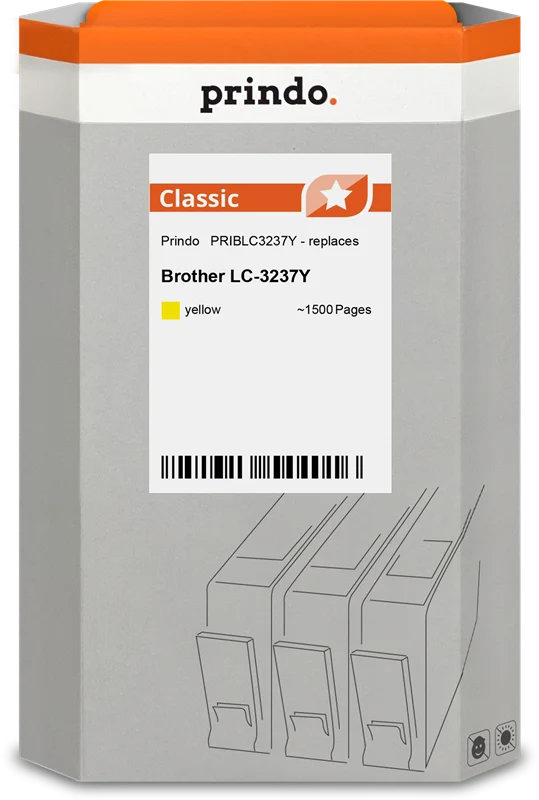 Prindo Classic Druckerpatrone kompatibel mit Brother LC3237Y Gelb