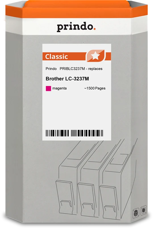 Prindo Classic Druckerpatrone kompatibel mit Brother LC3237M Magenta