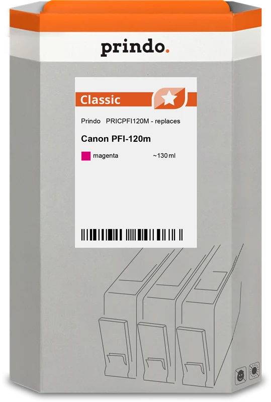 Prindo Classic Druckerpatrone kompatibel mit Canon PFI-120m Magenta