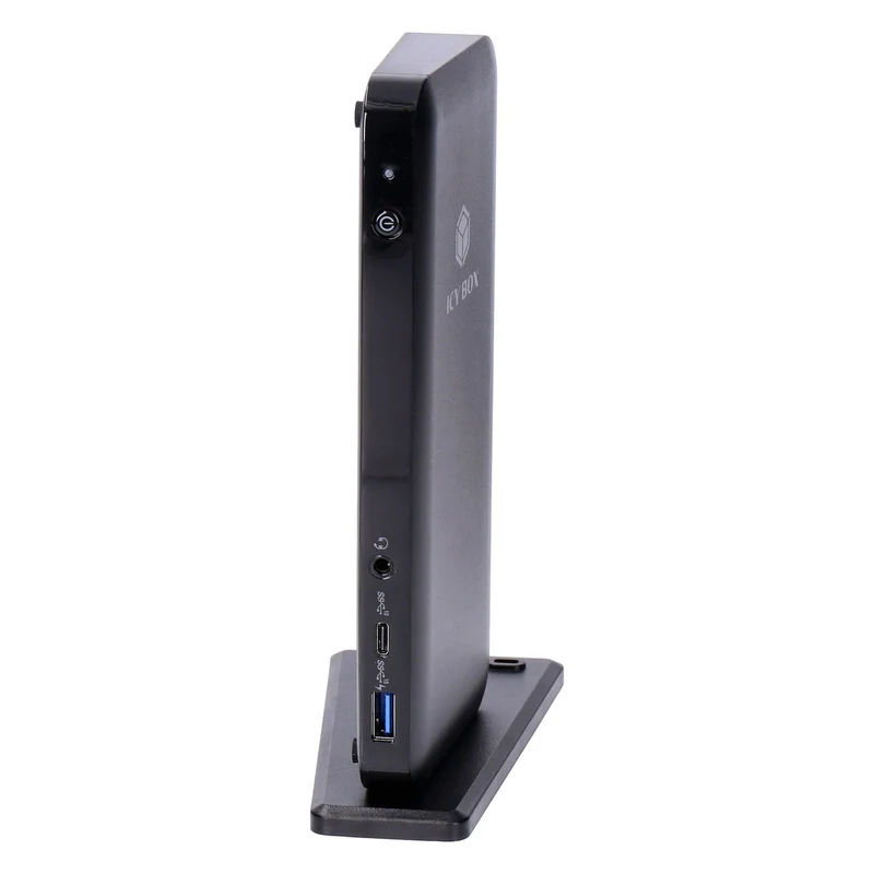 ICY BOX IB-DK2405-C Kabelgebunden USB 3.2 Gen 1 (3.1 Gen 1) Type-C Schwarz