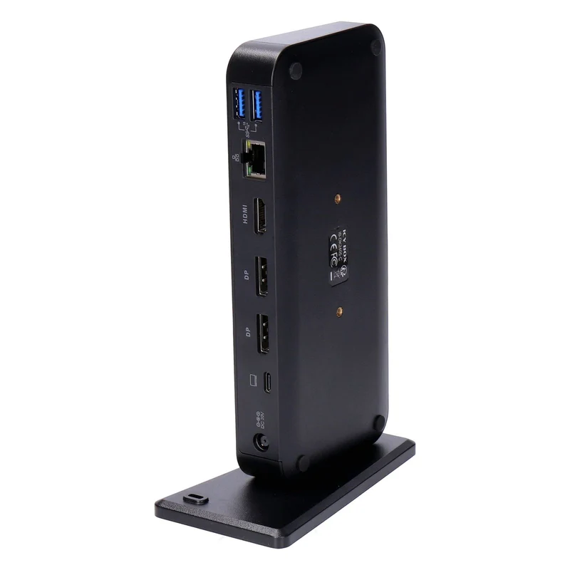 ICY BOX IB-DK2405-C Kabelgebunden USB 3.2 Gen 1 (3.1 Gen 1) Type-C Schwarz