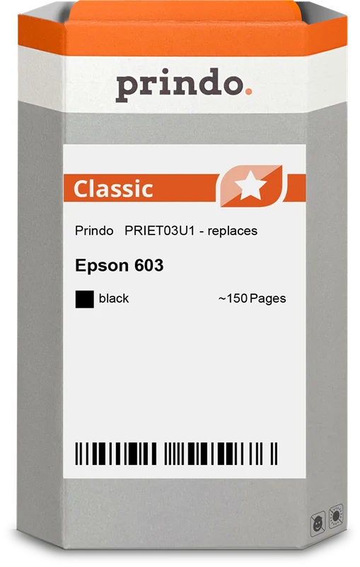 Prindo Classic Druckerpatrone kompatibel mit Epson 603 Schwarz