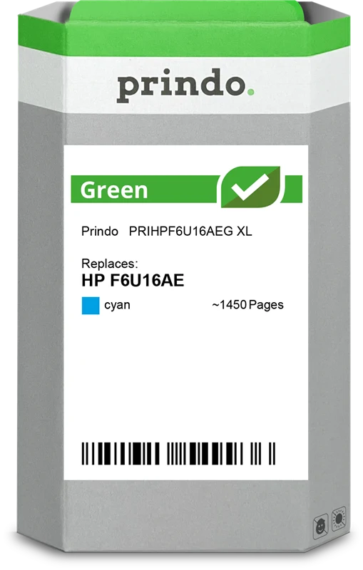 Prindo Green XL Druckerpatrone kompatibel mit HP 953 XL Cyan