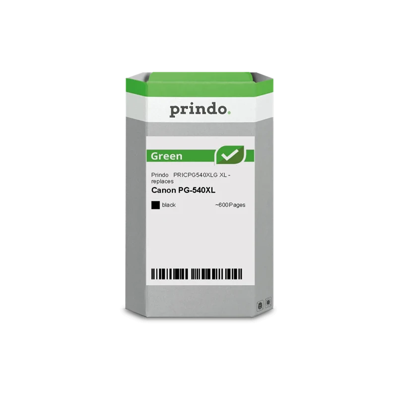 Prindo Green XL Druckerpatrone kompatibel mit Canon PG-540XL Schwarz