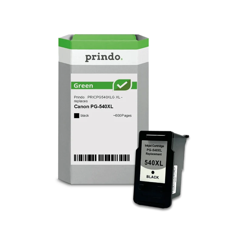 Prindo Green XL Druckerpatrone kompatibel mit Canon PG-540XL Schwarz